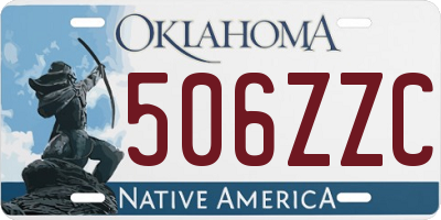 OK license plate 506ZZC