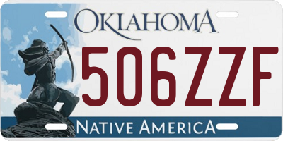 OK license plate 506ZZF