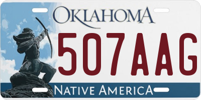 OK license plate 507AAG