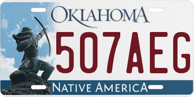 OK license plate 507AEG