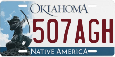 OK license plate 507AGH