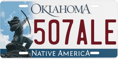OK license plate 507ALE