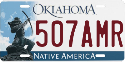 OK license plate 507AMR