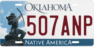 OK license plate 507ANP