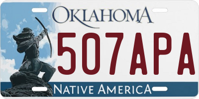 OK license plate 507APA