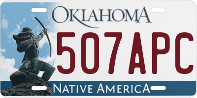 OK license plate 507APC