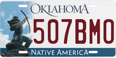 OK license plate 507BMO