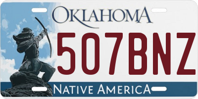 OK license plate 507BNZ
