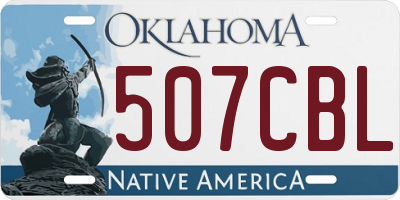 OK license plate 507CBL