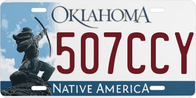 OK license plate 507CCY