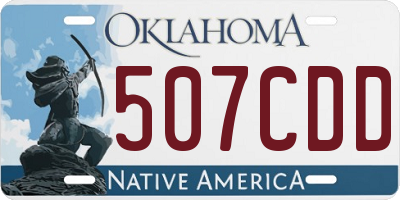 OK license plate 507CDD