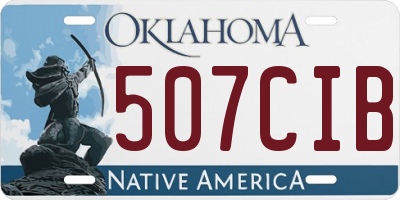 OK license plate 507CIB