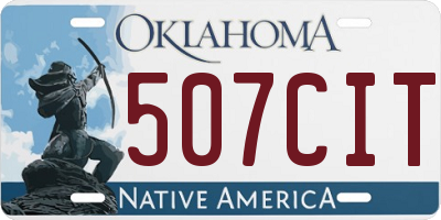 OK license plate 507CIT