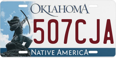 OK license plate 507CJA
