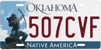 OK license plate 507CVF
