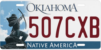 OK license plate 507CXB