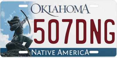 OK license plate 507DNG