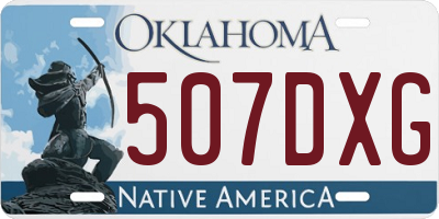 OK license plate 507DXG