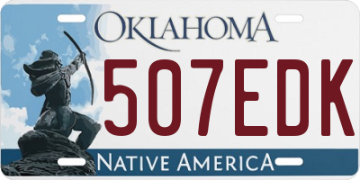 OK license plate 507EDK