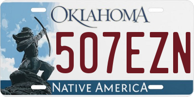 OK license plate 507EZN