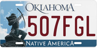 OK license plate 507FGL