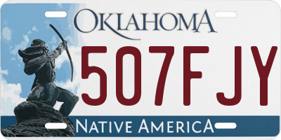 OK license plate 507FJY