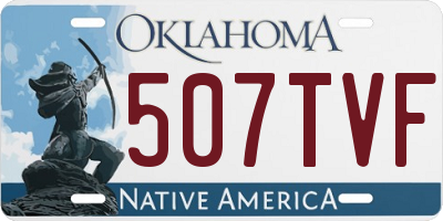 OK license plate 507TVF