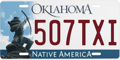 OK license plate 507TXI