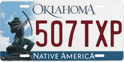 OK license plate 507TXP