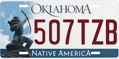 OK license plate 507TZB