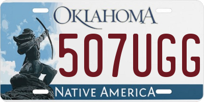 OK license plate 507UGG