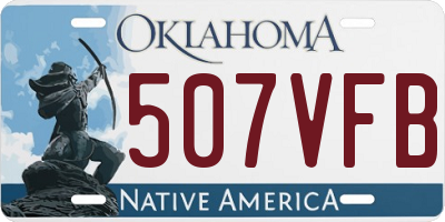OK license plate 507VFB
