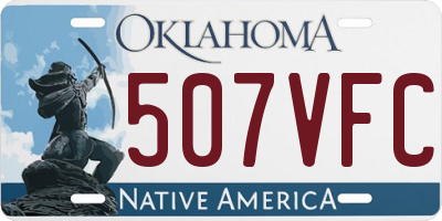 OK license plate 507VFC
