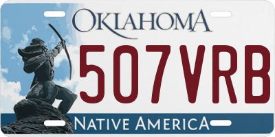 OK license plate 507VRB