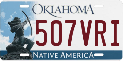 OK license plate 507VRI