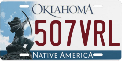 OK license plate 507VRL