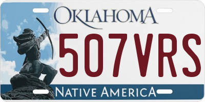 OK license plate 507VRS