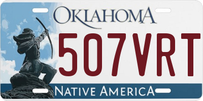OK license plate 507VRT