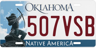 OK license plate 507VSB