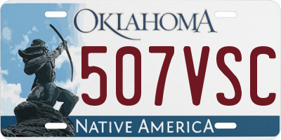OK license plate 507VSC