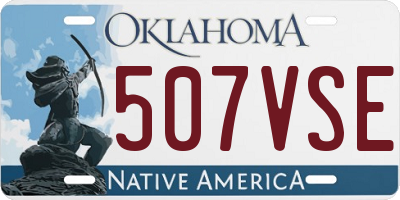 OK license plate 507VSE