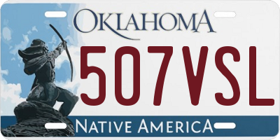 OK license plate 507VSL
