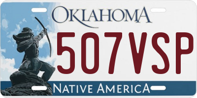 OK license plate 507VSP
