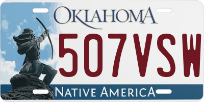OK license plate 507VSW