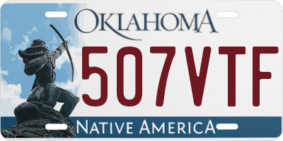 OK license plate 507VTF