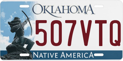 OK license plate 507VTQ