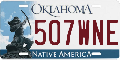 OK license plate 507WNE