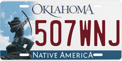 OK license plate 507WNJ