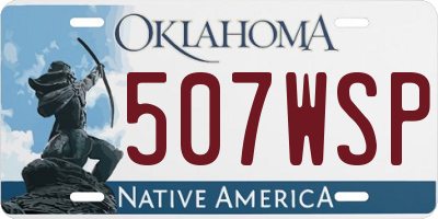OK license plate 507WSP