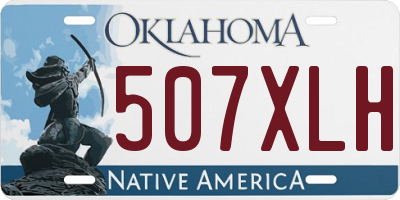 OK license plate 507XLH